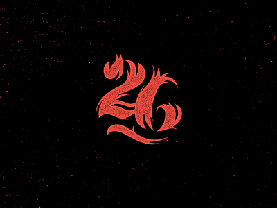26 custom fire flame heat number rough script texture type typography