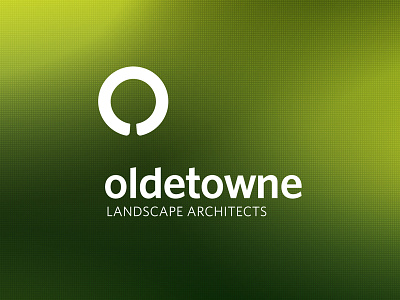 Oldetowne Landscape Architects architect circle green identity landscape logo tree typography