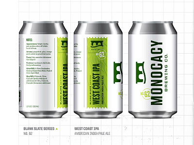 Blank Slate Series Cans beer bottle branding brewery brewing can crest design green identity label logo packaging seal stamp