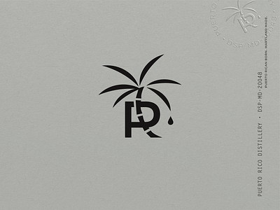 Puerto Rico Distillery Identity branding cane design distillery drop identity illustration label logo palm palm tree pitorro puerto rico rum spirit stamp