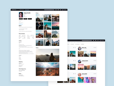 Actors Profile App Concept