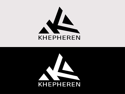 Khepheren branding flat logo typography