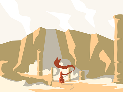 Sandfall adventure antic desert explore illustration journey sand vector