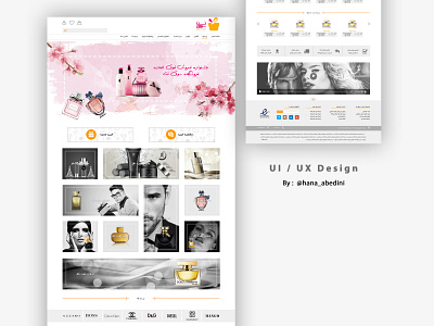 Ui/ Ux Design for perfume Online shop