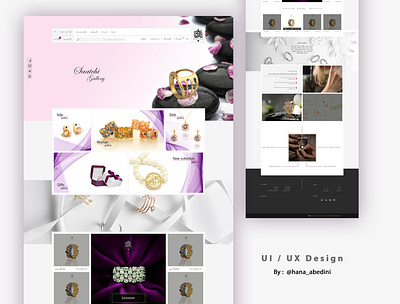 Ui/ Ux Design for a jewelry Online shop