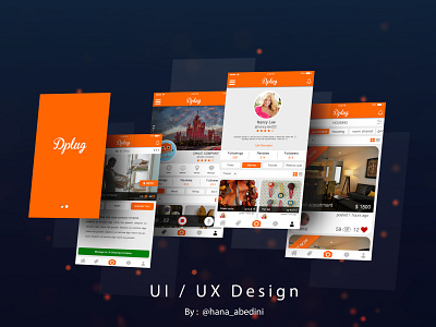 Ui / Ux Design for Dplug Application - a social app