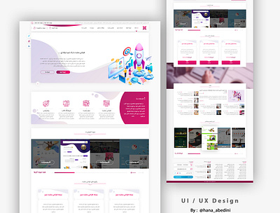 Ui / Ux Design for a website-design company