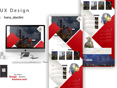 Ui / Ux Design for a website about oil company