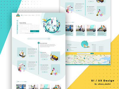 Ui / Ux Design for a website about cleansing home