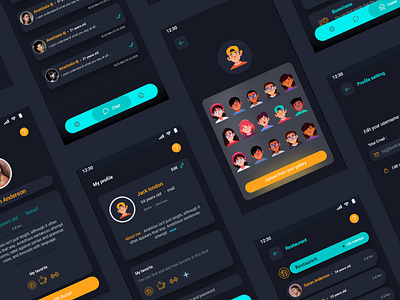 Ui / Ux Design for an application about hangout