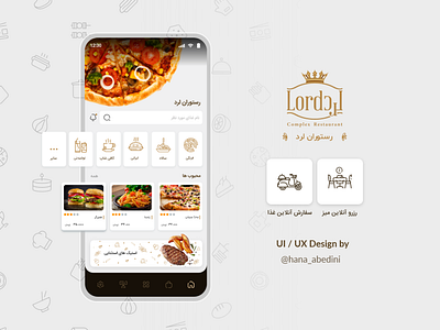 Ui / Ux Design for an application about food delivey