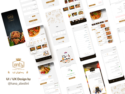 Ui / Ux Design for an application about food delivey app application design flat food food delivery foodapp startup ui ux