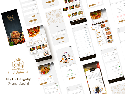 Ui / Ux Design for an application about food delivey