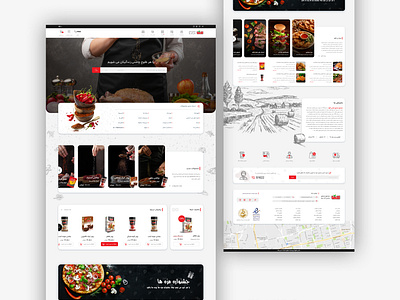 Ui / Ux Design for a online shop about food