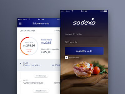 Sodexo Ticket App app design experience interface ui ux