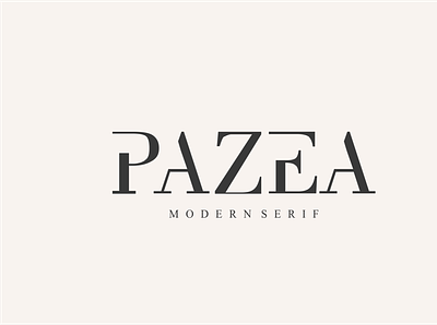 PAZEA awesome branding classy clean display fashion identity logo logotype luxury masculine minimalist modern monogram serif font serif typeface simple