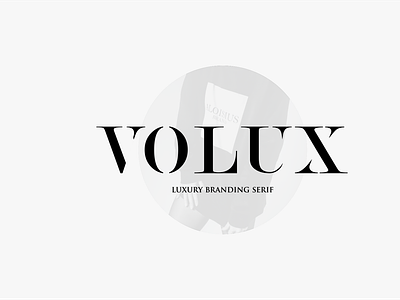 VOLUX awesome font brand branding clean font icon identity logo logos luxury brand mark modern serif serif font serif typeface serifs simple