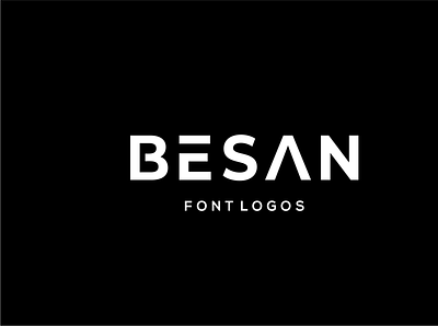 besan font logo branding clean design font icon identity logo logos mark modern sanserif simple