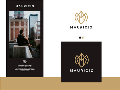 mauricio 3d animation branding clean design graphic design icon illustration logo logos luxury mark modern motion graphics needlogo simple ui