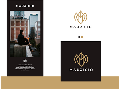mauricio 3d animation branding clean design graphic design icon illustration logo logos luxury mark modern motion graphics needlogo simple ui