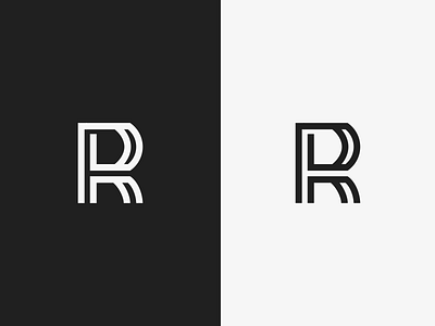R monogram awesome branding clean identity inspiration logo logos modern monogram r simple