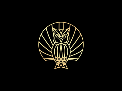 owl monoline brand clean fly icon idantity logo logos mark modern owl simple