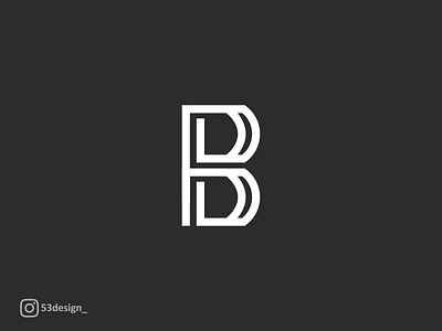 B MONOGRAM brand clean icon idantity logo logos mark modern monoline simple