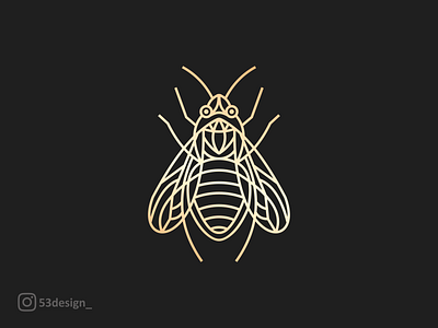 bee monoline bee brand clean icon idantity linear logo logos mark modern monoline simple
