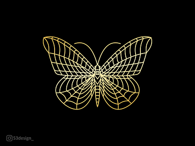 butterfly monoline brand clean icon idantity logo logos mark modern monoline simple