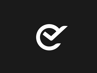 e check black check clean design designs flatdesigns logo modren simple white