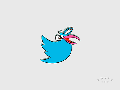 John Dilworth's Dirdy Birdy as Twitter logo