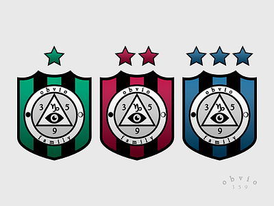 obvio's family coat of arms design icon label logo logotype status