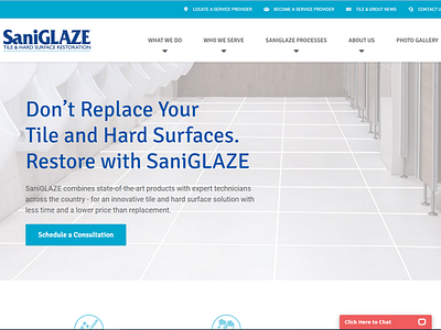 SaniGlaze Home Page