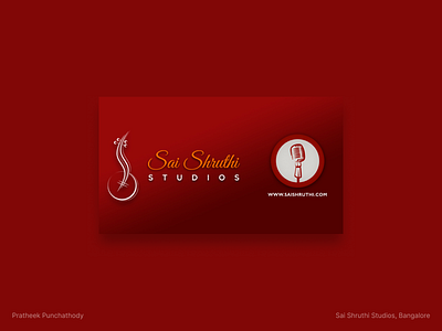 Logo Design - Sai Shruthi Studios, Bangalore adobe branding design figma graphic design icon design illustration illustrator indian design logo music design music studios typography vector