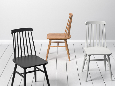 Scandinavian Chair 3D Model
