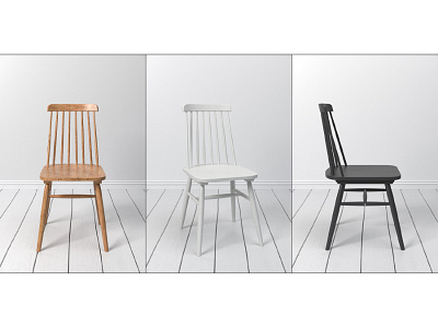 Scandinavian Chair 3D Model