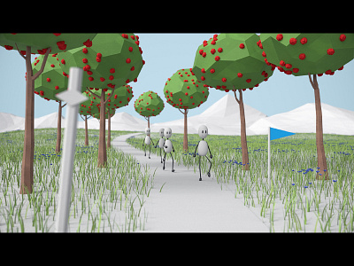 Swo Explainer 3d animated animation cg cgart cgi explainer model paper render stickfigure stylized