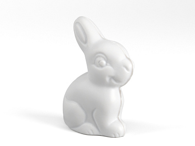 Chocolate Bunny #1 3d cg cgi chocolate clay easter food foodrender model photorealistic product render