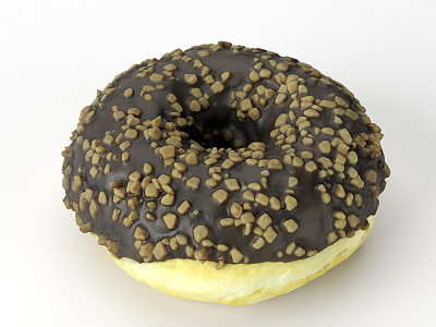 Donut #1 3d cg cgi chocolate delicious donut food foodrender photorealistic product render vfx