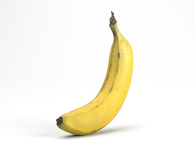 Banana #1 3d banana cg cgi delicious food foodrender fruit photorealistic product render vfx