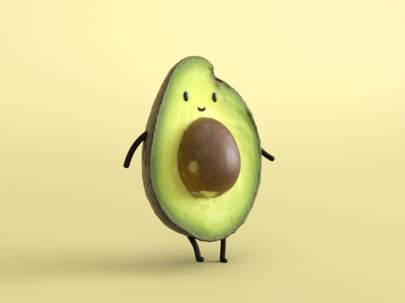 This avocado learned to walk - 3d food scan