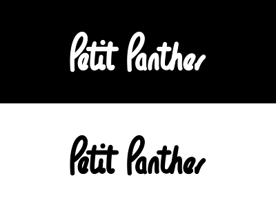 Petit Panther logo adobe illustrator flat hand drawn illustrator lettering logodesign logotype wacom tablet