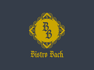Bistro Bach logo design bistro logo restaurant rustic welsh