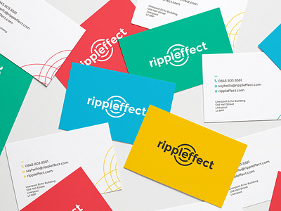 Rippleffect logo design and branding