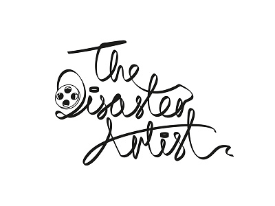 The Disaster Artist film logo lettering concept