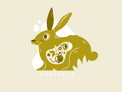Invisible bunny drawing illustration illustrator vector