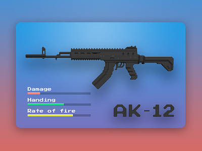 AK-12 art game pixel pixelart ui weapon
