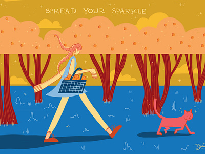 Spread Your Sparkle design illustration