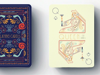 Typographic Playing Cards art deco card design deck of cards design illustraion playful playingcards product design quirky quirky characters typographic art typography