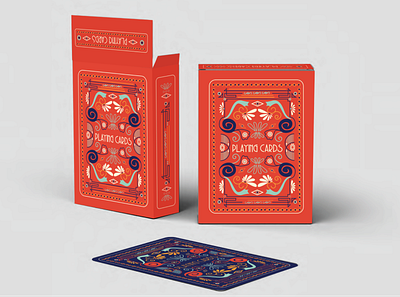 Typographic Playing Cards Box deck of cards design illustration play cards playingcards product design typogaphy